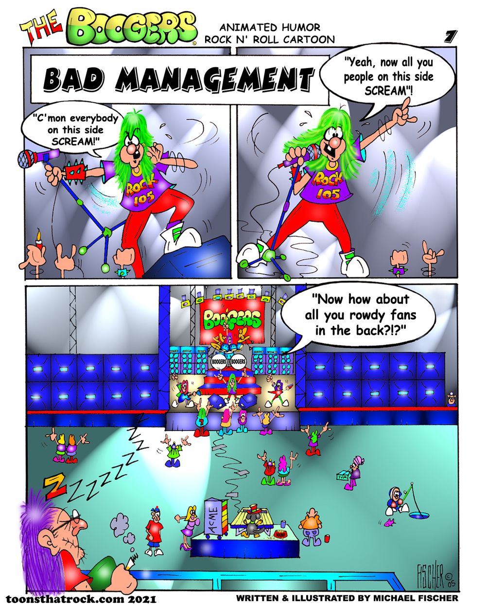 The Boogers Rock n Roll Cartoon
