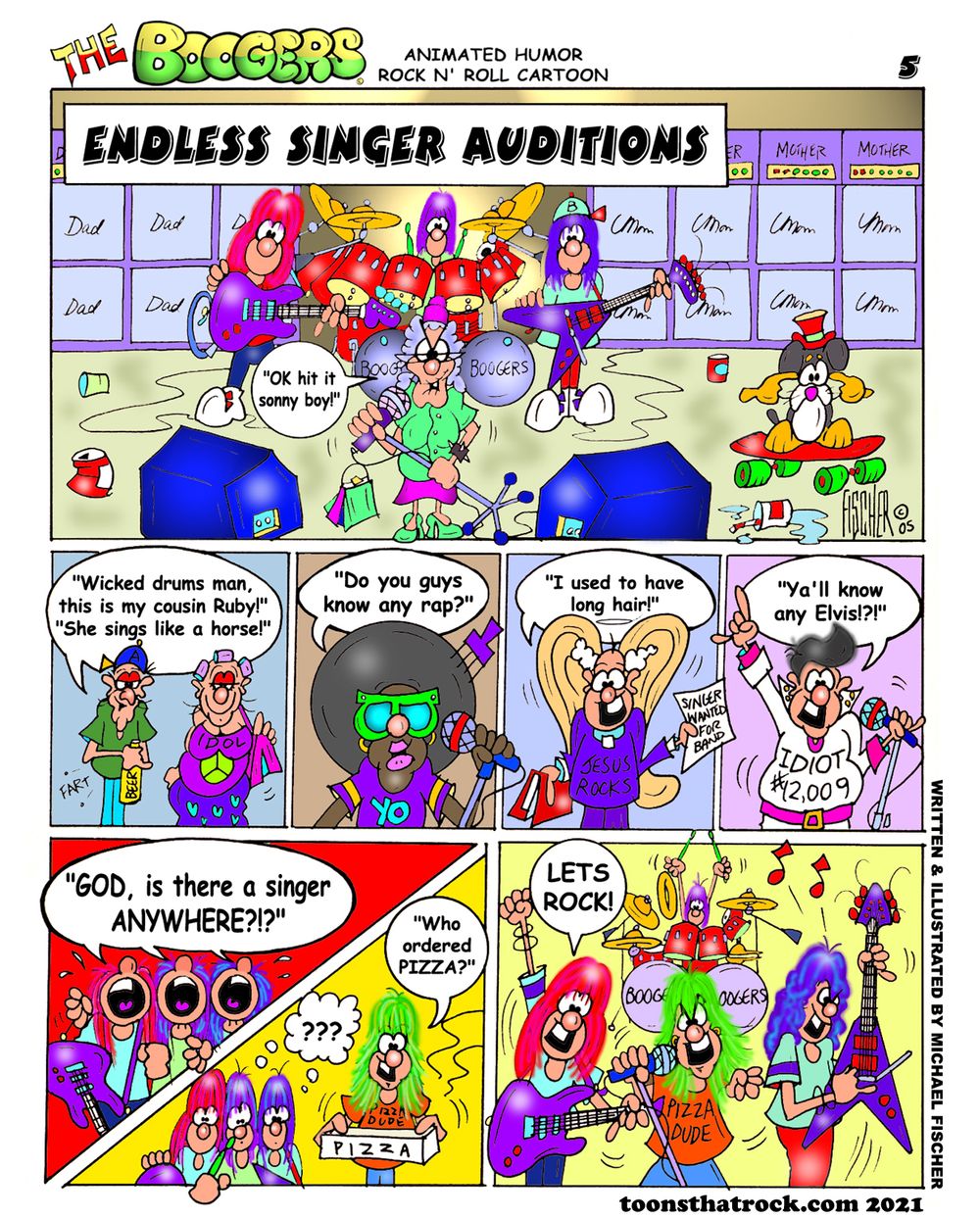 The Boogers Rock n Roll Cartoon