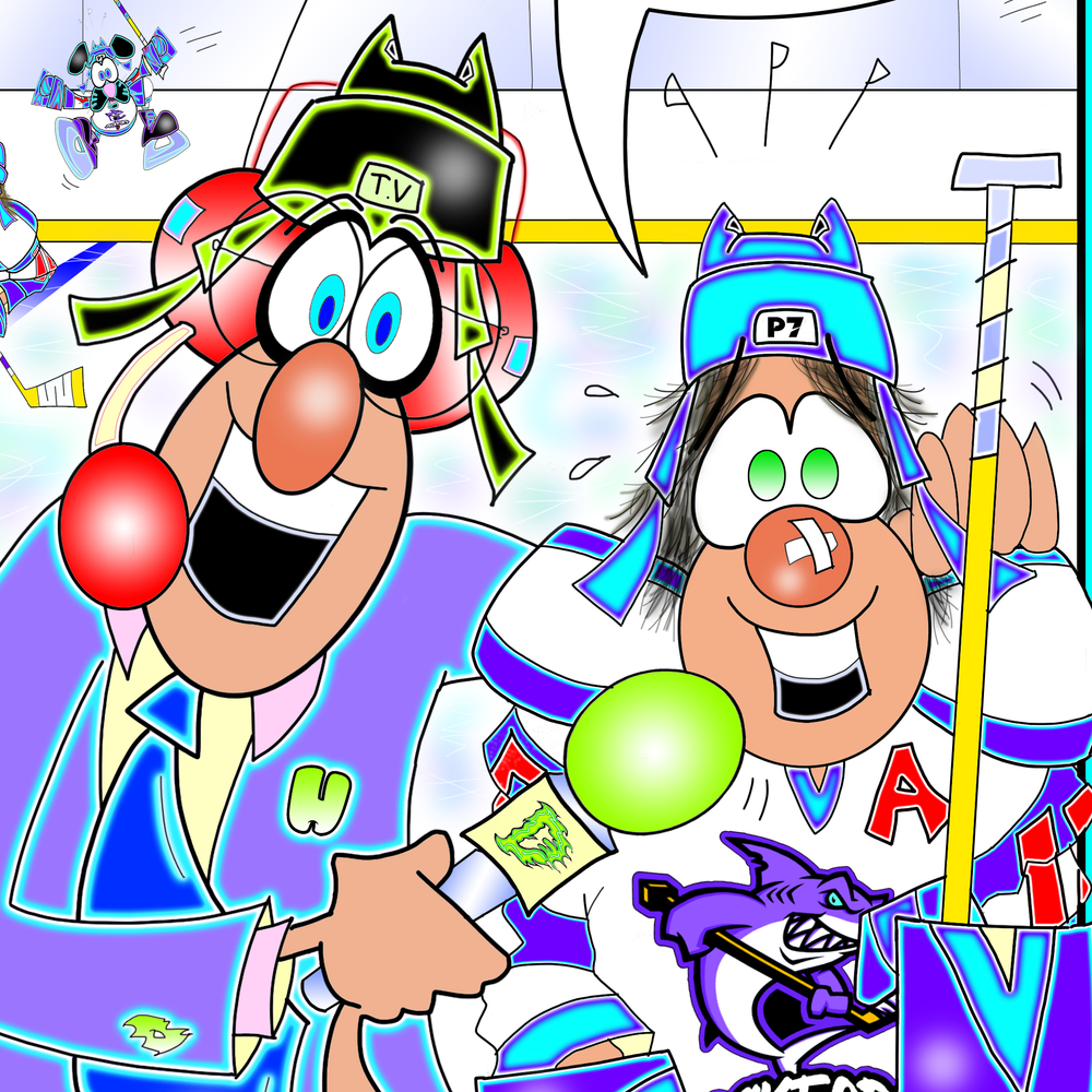 Hockey humor by NHL ESPN Cartoon Artist Michael Fischer