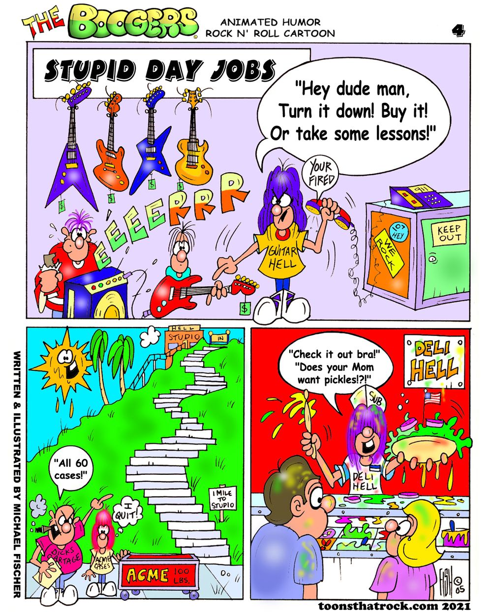 The Boogers Rock n Roll Cartoon