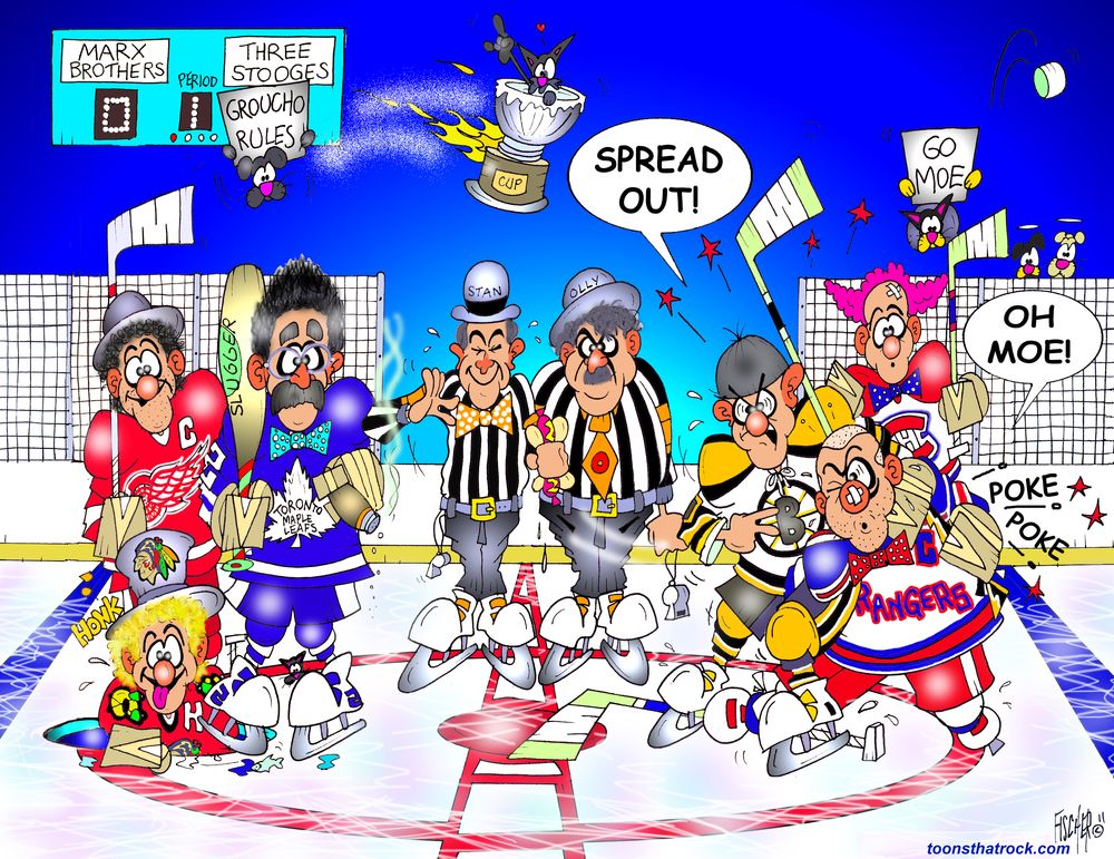Hockey Humor by ESPN/NHL Cartoon Artist Michael Fischer