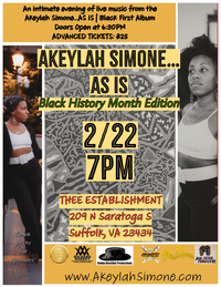 Akeylah Simone…AS IS | Black History Edition