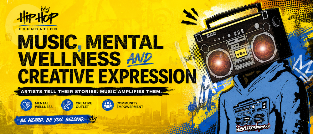 music and mental health Philadelphia, Hip Hop creative expression program, music for emotional wellness, artist mental wellness support, community music and wellness event, Hip Hop healing