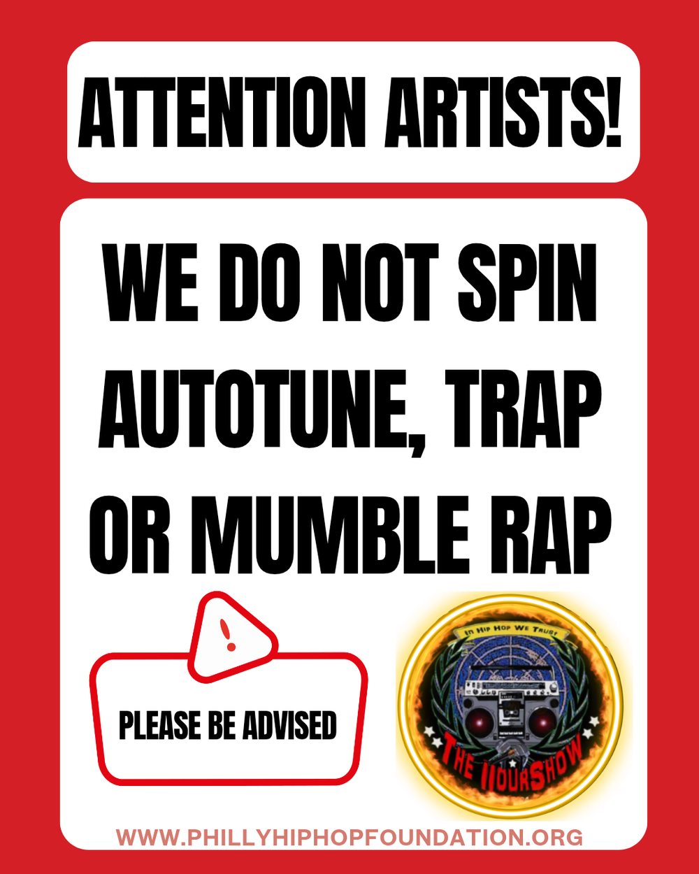 Hip hop community radio interview booking Independent hip hop artist marketing radio Hip hop podcast radio interview booking West Philly hip hop radio interview 98.5 FM Independent artist