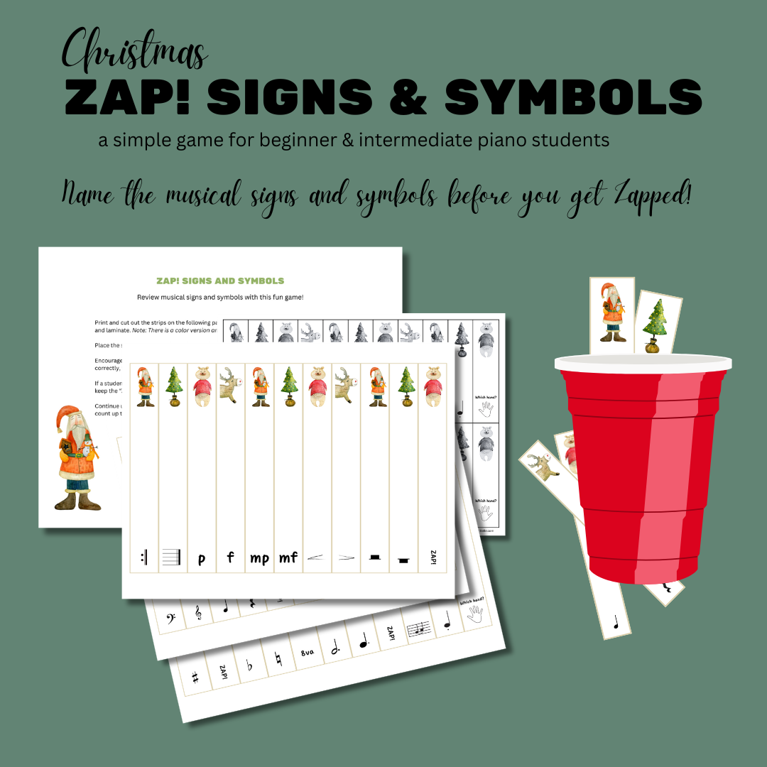 Christmas Zap! Musical Signs and Symbols Game