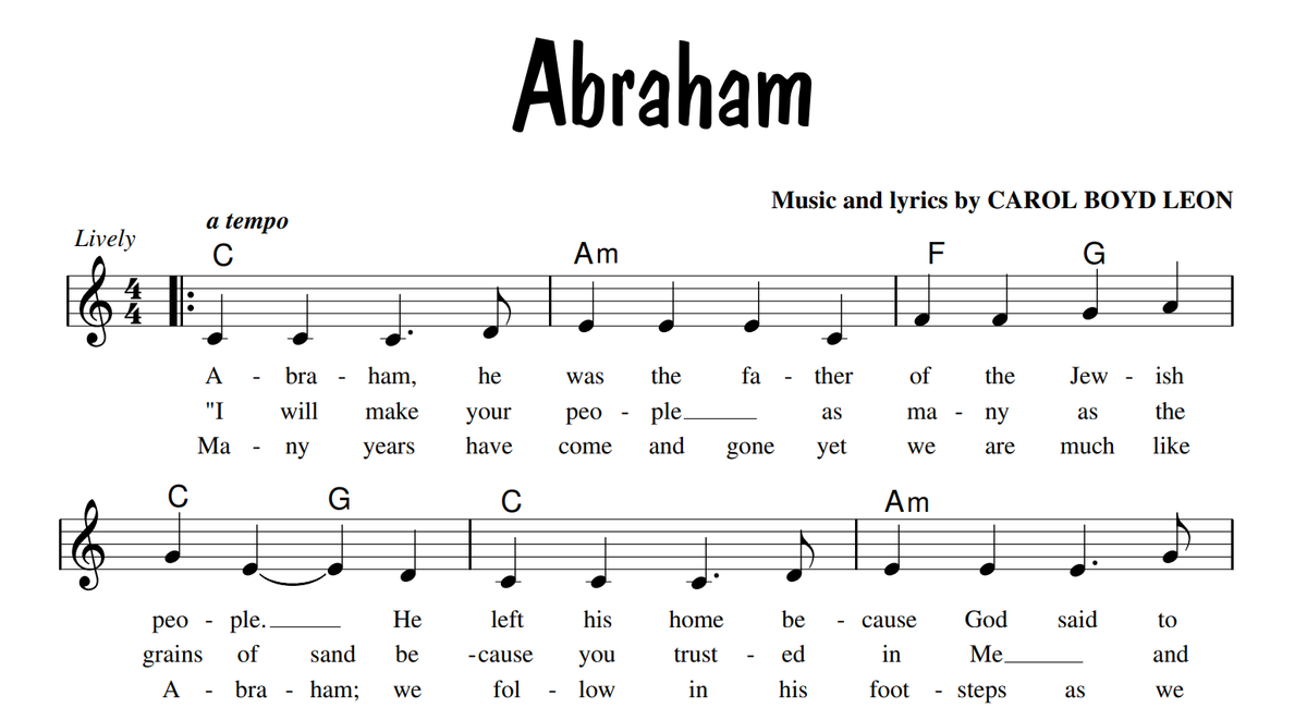 Abraham Sheet Music