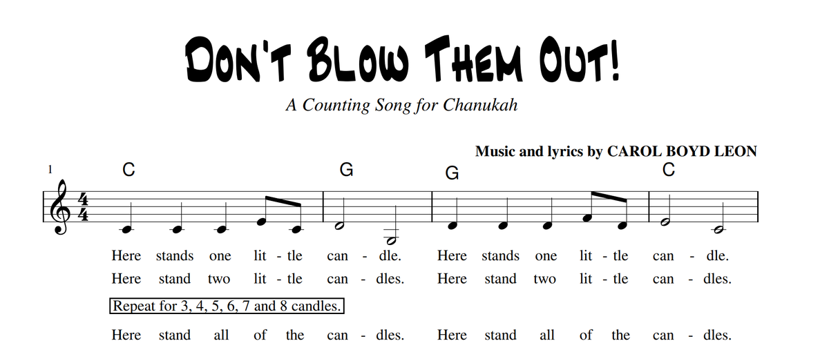 Don't Blow Them Out Sheet Music
