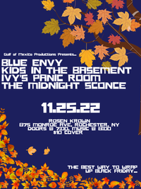 Blue Envy / Kids in the Basement / Ivy's Panic Room / the Midnight Sconce 