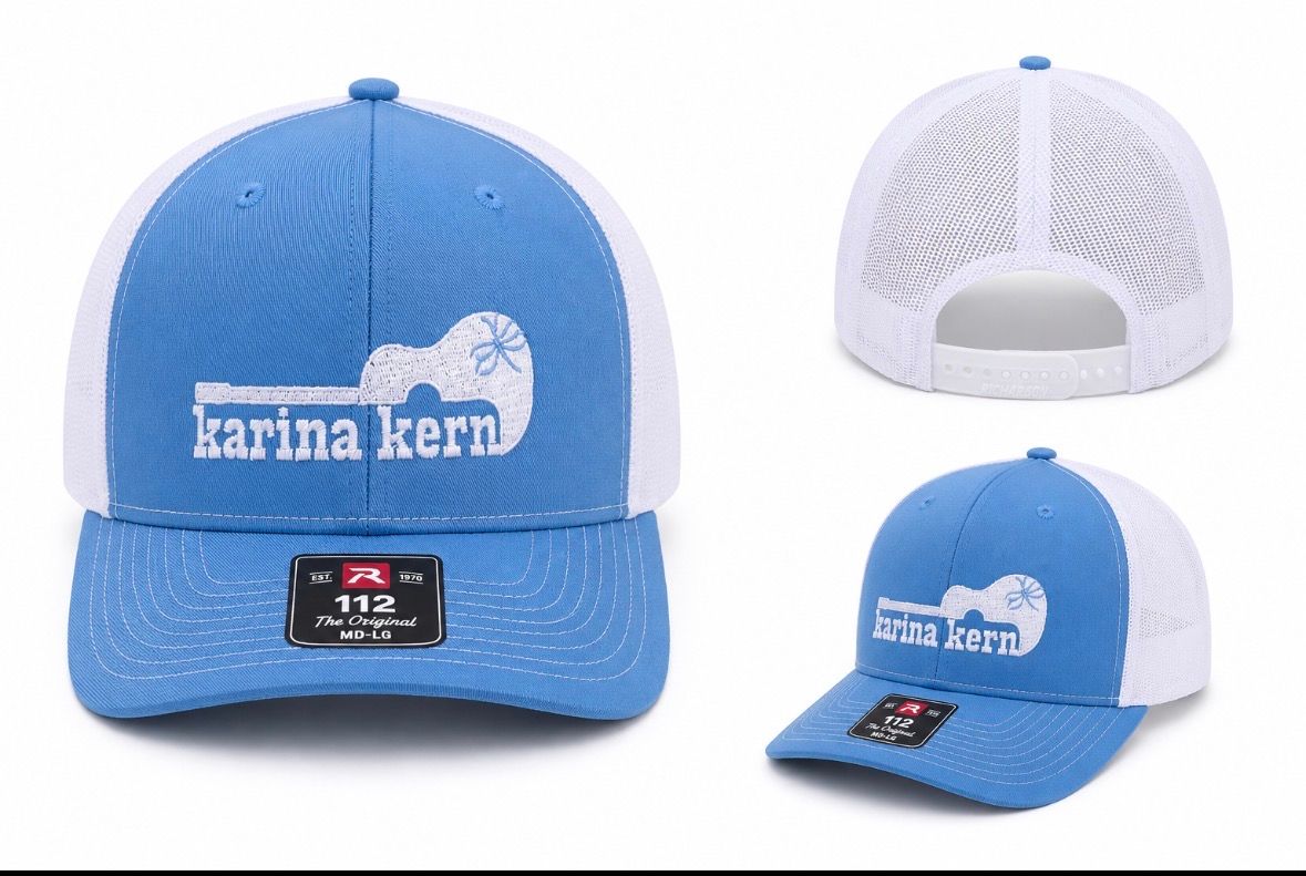Baby blue trucker hats