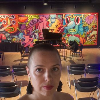 Before Blueshift performance, Crosstown Concourse August 2022

