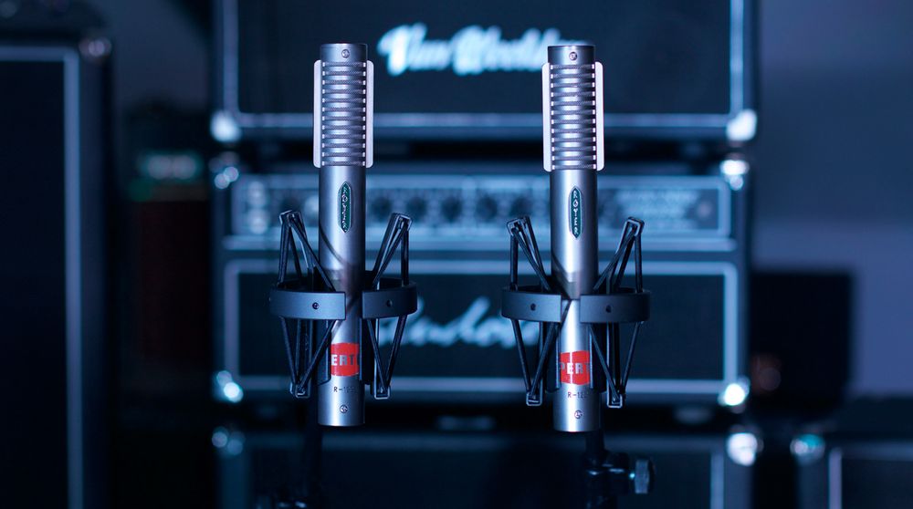Royer R-122 ribbon microphones - Supertone Records recording studio, Portugal