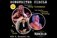 Lindsay Weinberg, Joe Gorka, and Jenny Bienemann at Fitzgeralds Songwriter Circle