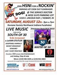 South of 30 is Live and Outside for the Humane Society of NW Indiana Fundraiser.