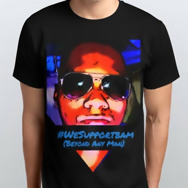 #WeSupportBAM "Ani Face" Mens & Ladies Shirt In Blk 