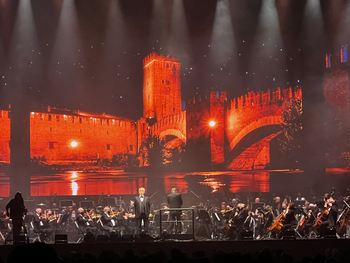 Andrea Bocelli LED wall
