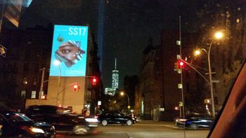 Mac outdoor projection, NYC
