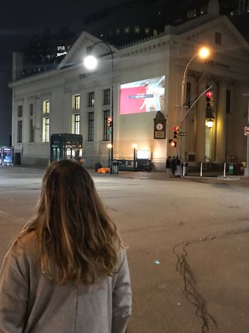 Converse outdoor projection, NYC
