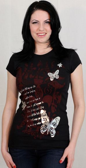 Black Blackbird Shirt Shortsleeve- Foil
