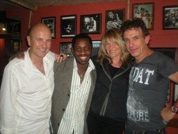 funny who you bump into at the Basement on a school night
