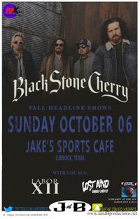 Black Stone Cherry with special guests LABOR XII and Lost Mind Lumber Co