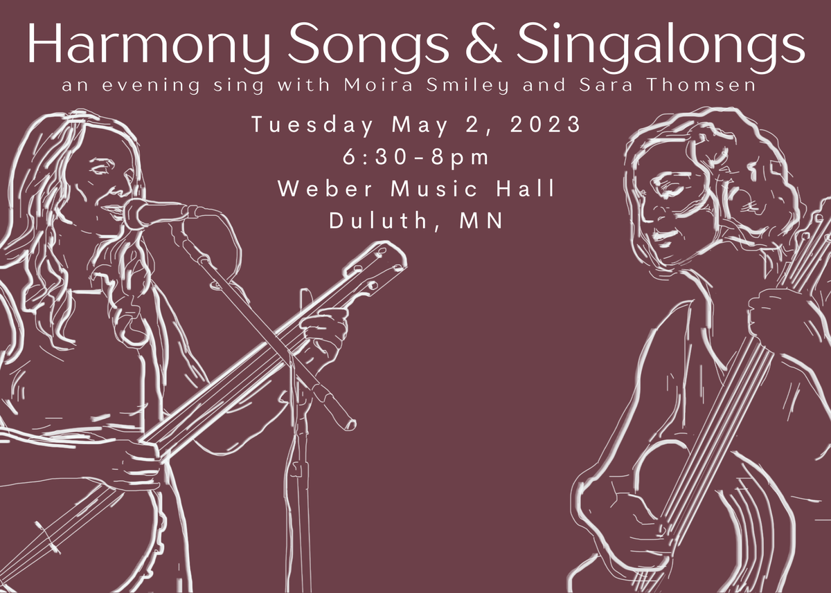 May 2 Workshop: Harmony Songs & Singalongs