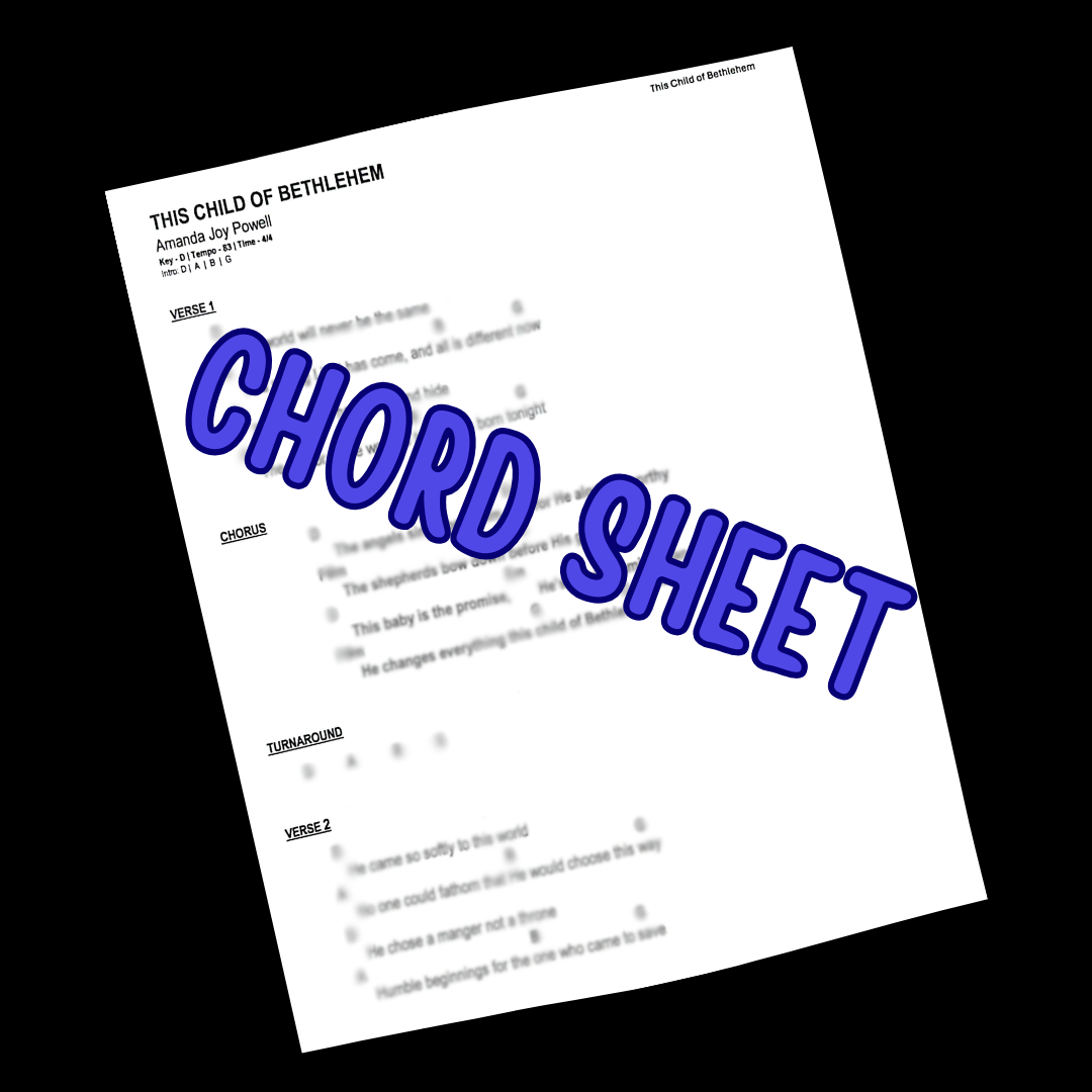 This Child Of Bethlehem - Chord Sheet