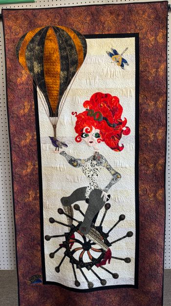 "Steampunk Sally" by Sherry Hurt:  BEST ART QUILT
