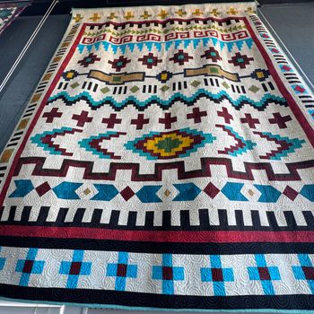 "NAVAJO SERAPE" by Laura Woodworth - BEST SOUTHWESTERN THEME
