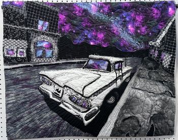 "EERIE STREET AT NIGHT" by Anne Moats
