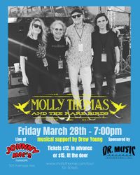 Molly Thomas & The Rare Birds with support artist, Drew Young - Presented by Dr. Music Records