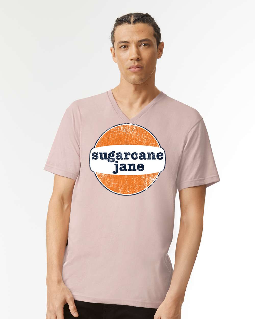 Unisex V-neck Logo Tee