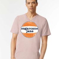 Unisex V-neck Logo Tee