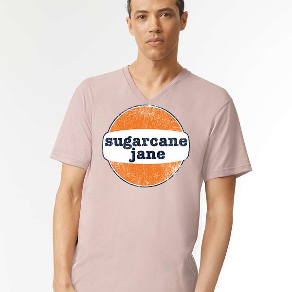 Unisex V-neck Logo Tee