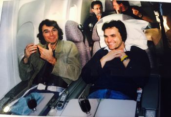 Chad Cromwell and I heading to Europe
Mark Knopfler tour
