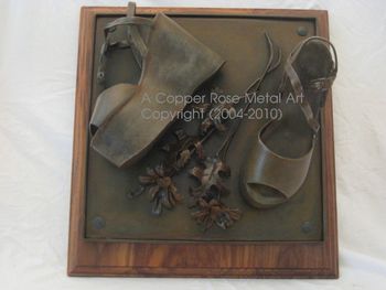 Welded Steel Sculpture / "Summer of Love" by A Copper Rose Metal Art / 1st Place Metal Art Category 2009 Cal Expo State Fair

