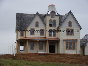 Multiple Copper Roofs / Farmhouse / Location: Chowchilla, CA

