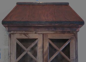 Custom Copper Cover for Interior Cabinet / Location: Armona, CA
