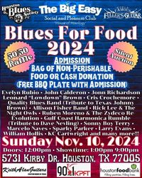 BLUES FOR FOOD 2024.  November 10th, 2024