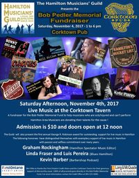 Hamilton Musicians Guild Bob Pedler Memorial fundraiser 