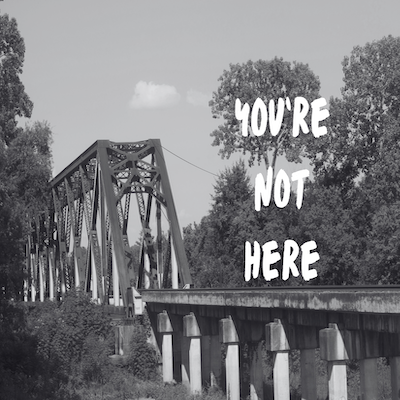 "You're Not Here" Postcard