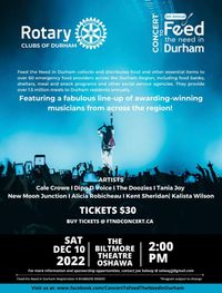Concert To Feed The Need in Durham