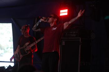Dub Catalyst's capacity crowd and big Dave at Beautiful days Festival 26 | The Source Studio
