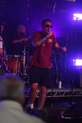 Dub Catalyst's bouncing big Dave captivating the crowd at Beautiful days Festival 26 | The Source Studio
