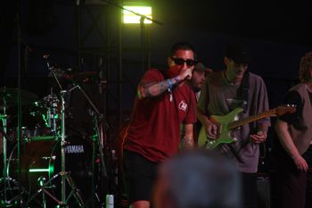 Dub Catalyst's big Dave spitting out the lyrics at Beautiful days Festival 26 | The Source Studio
