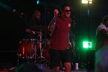 Dub Catalyst's big Dave dancing at Beautiful days Festival 26 | The Source Studio
