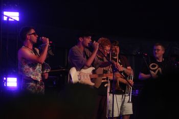 Group shots of Dub Catalyst at Beautiful days Festival 26 | The Source Studio
