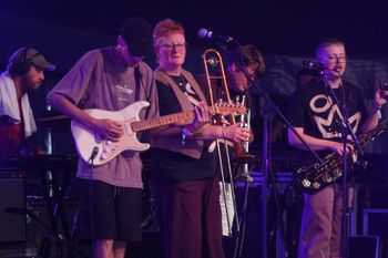Dub Catalyst horns and guitars at Beautiful days Festival 26 | The Source Studio
