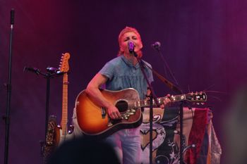 Hannah from Sound of the Sirens on stage at Beautiful days Festival 26 | The Source Studio Exeter
