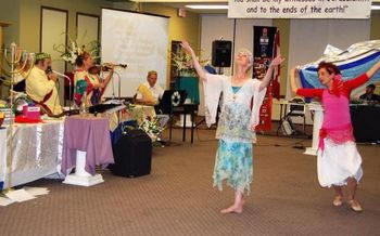 Feast Of Pentecost Shavuot dancers - Marie Welton & Vanessa Heard
