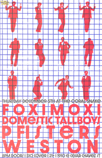 Foxi Moxi / Domestic Tallboys / Pfisters / Weston
